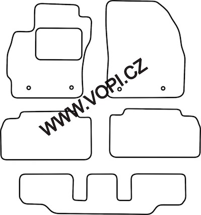 Autokoberce Mazda 5 7 míst 10/2010 - Carfit (2855)